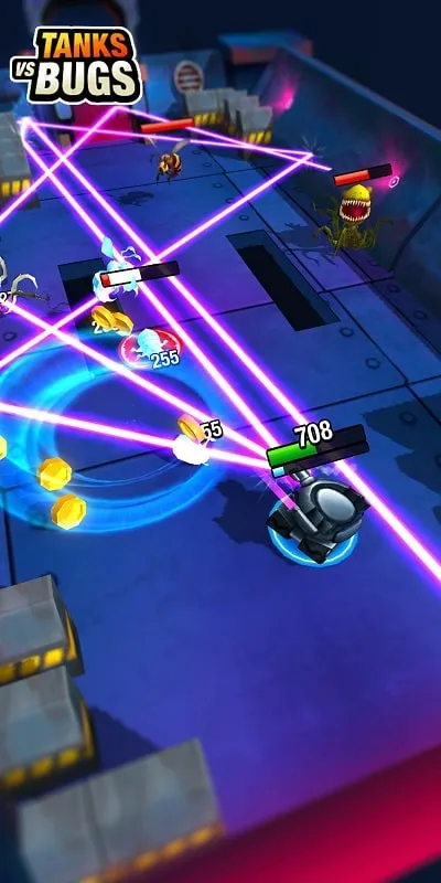 Đội hình xe tăng sử dụng kỹ năng phối hợp chiến đấu hiệu quả